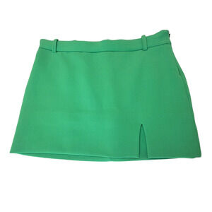 Zara Green Pencil Mini Skirt with Slit